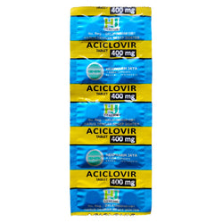 Gambar Aciclovir 400 mg Obat Anti Virus - 10 Tablet [Hexpharm] Obat