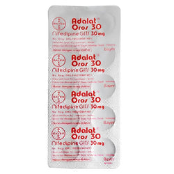 Gambar Adalat Oros 30 mg Obat Hipertensi - 10 Tablet [Bayer] Obat
