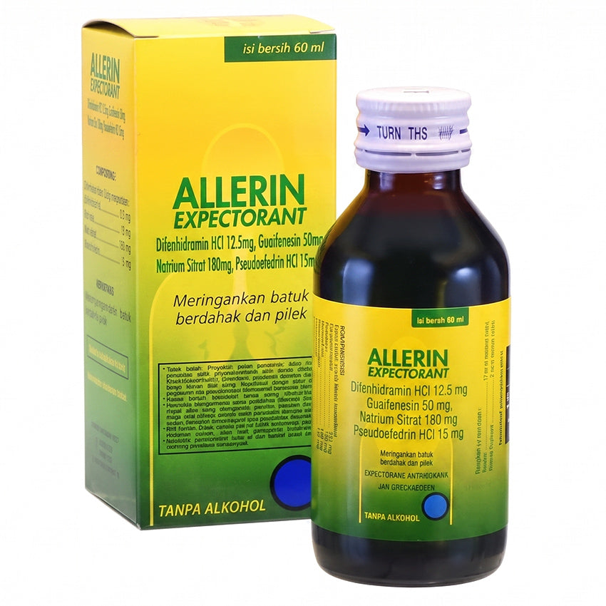 Allerin Ekspektoran Obat Batuk Berdahak - 60 mL