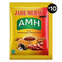 Gambar AMH Jahe Merah Herbal - 10 Sachet Suplemen Kesehatan