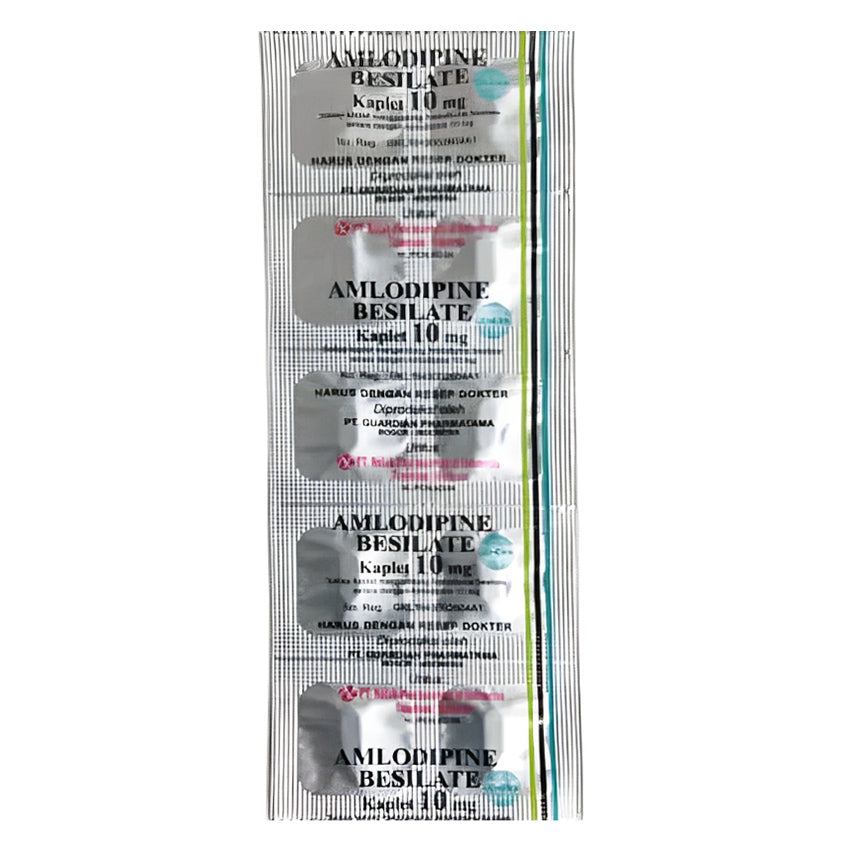 Amlodipine 10 mg Obat Hipertensi - 10 Tablet [Nulab]