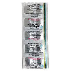 Gambar Amlodipine 10 mg Obat Hipertensi - 10 Tablet [Nulab] Obat