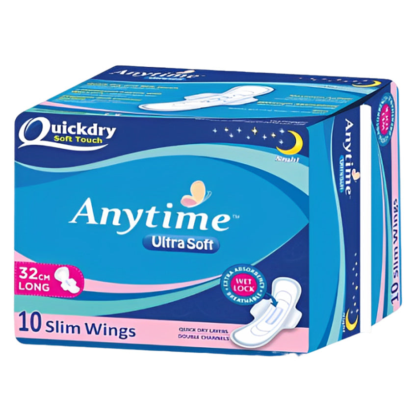 Gambar Anytime Ultra Soft Sanitary Napkins Wing 32 cm - 10 Pads Jenis Perawatan Ms V