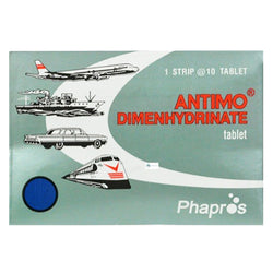 Gambar Antimo Dimenhydrinate Obat Anti Mabuk Perjalanan - 10 Tablet Obat