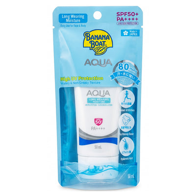 Banana Boat Simply Protect Aqua Long Wearing Moisture Suncreen Lotion SPF50 PA - 50 mL