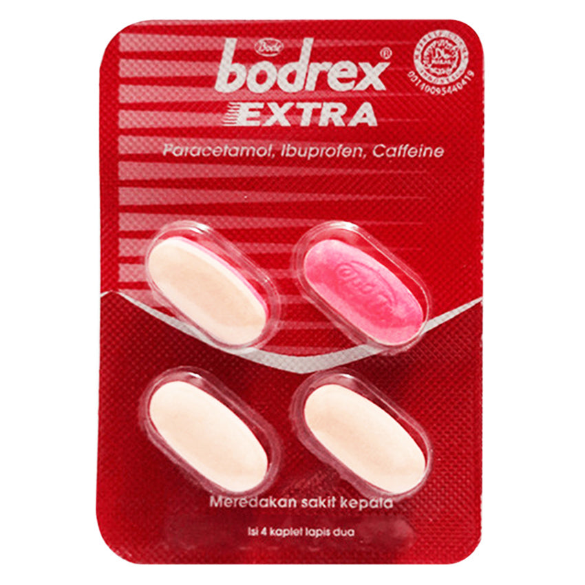 Bodrex Extra Obat Sakit Kepala Berat - 4 Kaplet
