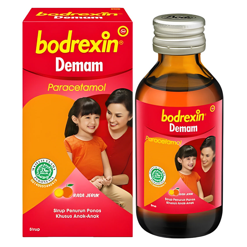 [APOTEK] Bodrexin Obat Demam Anak Rasa Jeruk - 56 ml