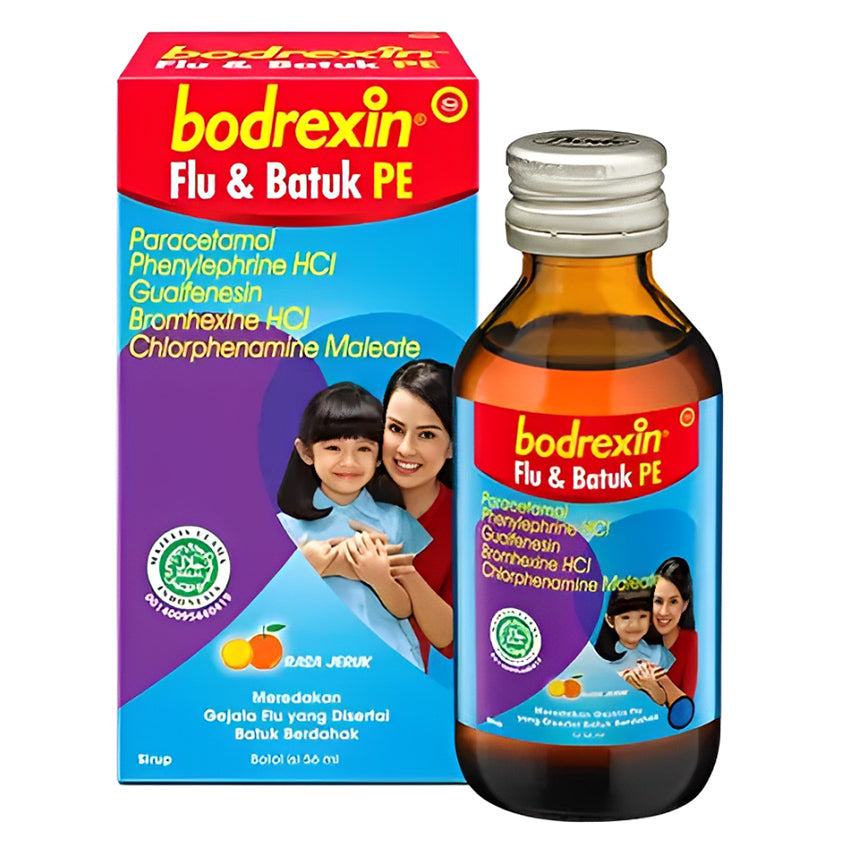 Bodrexin Obat Flu & Batuk PE Sirup - 56 mL
