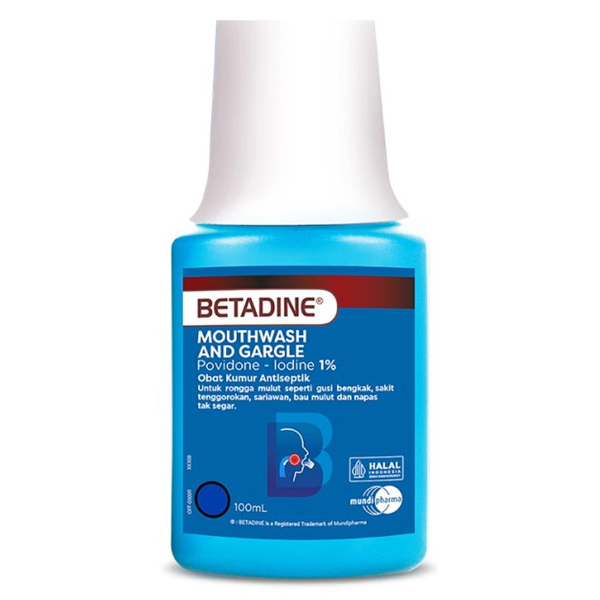 Gambar Betadine Mouthwash & Gargle - 100 mL Jenis Perawatan Mulut