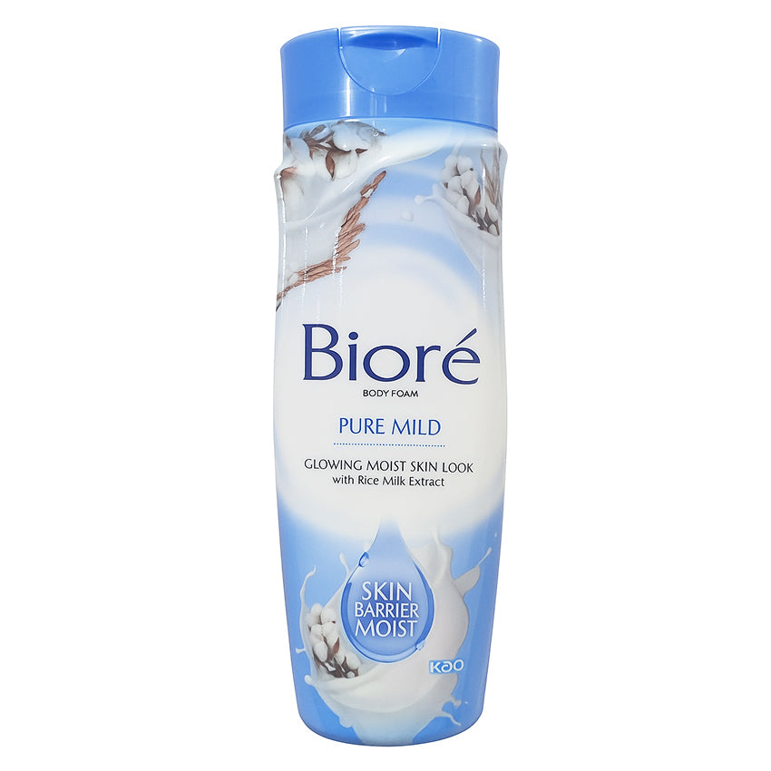 Biore Bath Body Foam Pure Mild Bottle - 250 mL