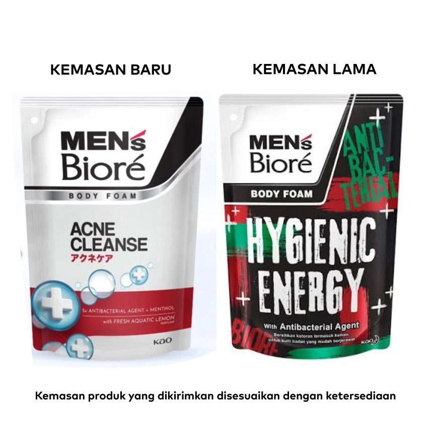 Men's Biore Body Foam Acne Cleanse - 400 ml