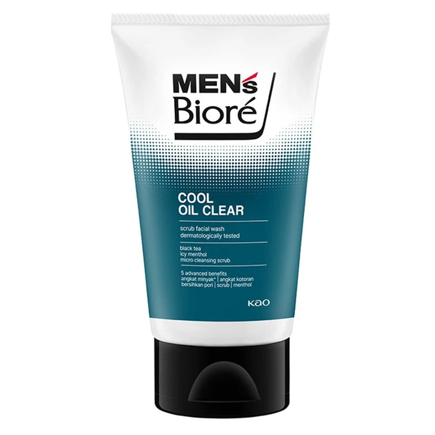 Men's Biore Facial Foam Cool Oil Clear - 100 gr