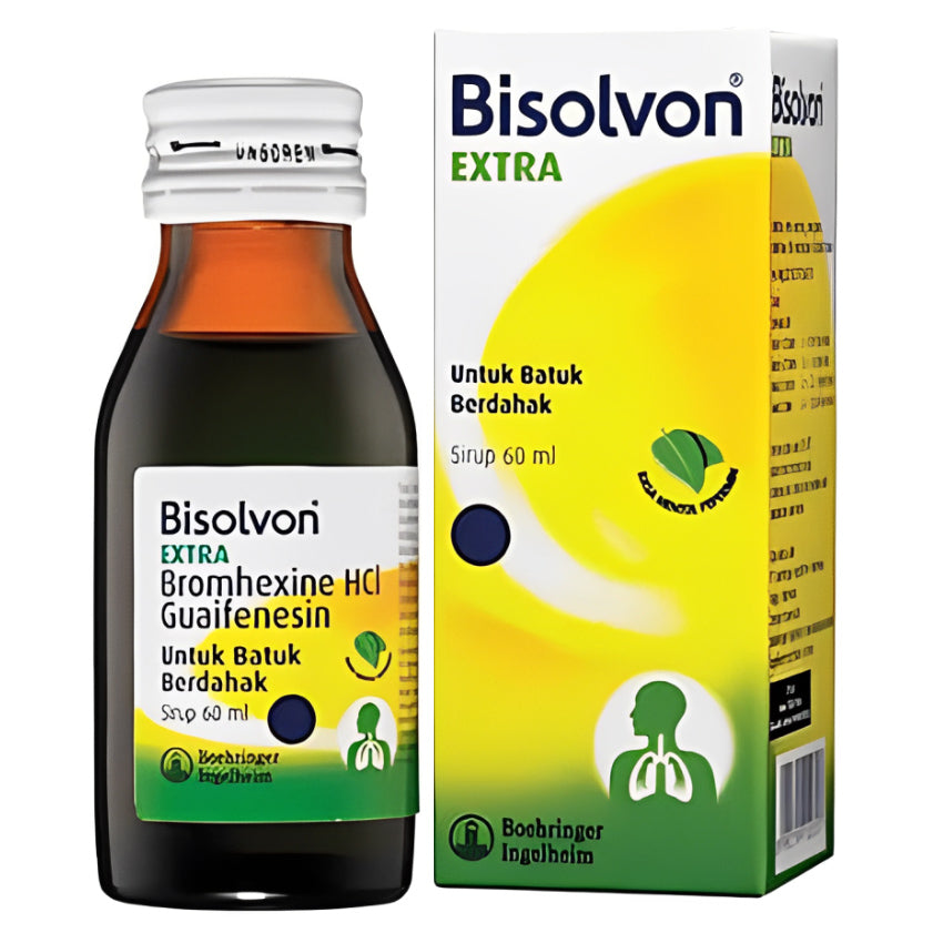 Gambar Bisolvon Extra Obat Batuk Berdahak - 60 mL [KSF] Jenis Obat
