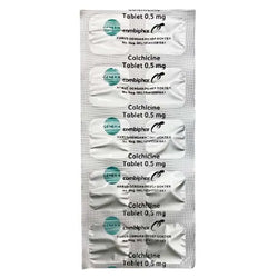 Gambar Colchicine 0.5 mg Obat Asam Urat - 10 Tablet Obat