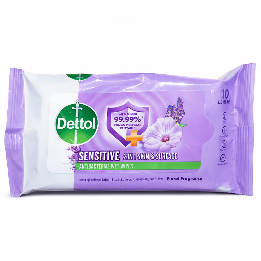 Dettol Sensitive Wipes - 10 Sheets
