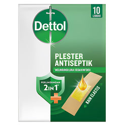 Gambar Dettol Plester Antiseptik Reguler - 10 Sheets Suplemen Kesehatan