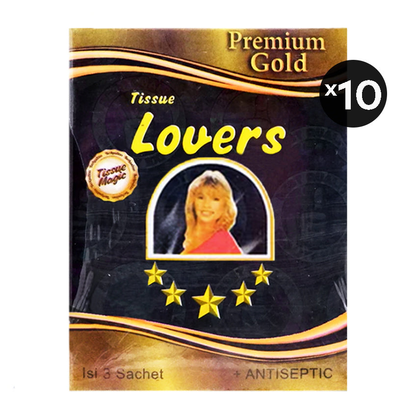 Gambar Tissue Lovers for Men Premium Gold - 10 Pack Jenis Obat Kuat
