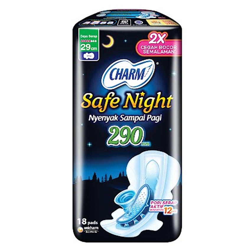 Charm Safe Night Wing 29cm - 18 Pads