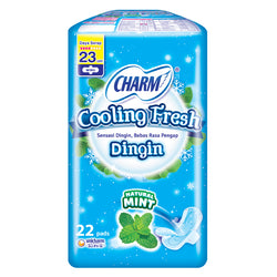 Gambar Charm Extra Comfort Cooling Fresh Wing 23cm - 22 Pads Perawatan Ms V
