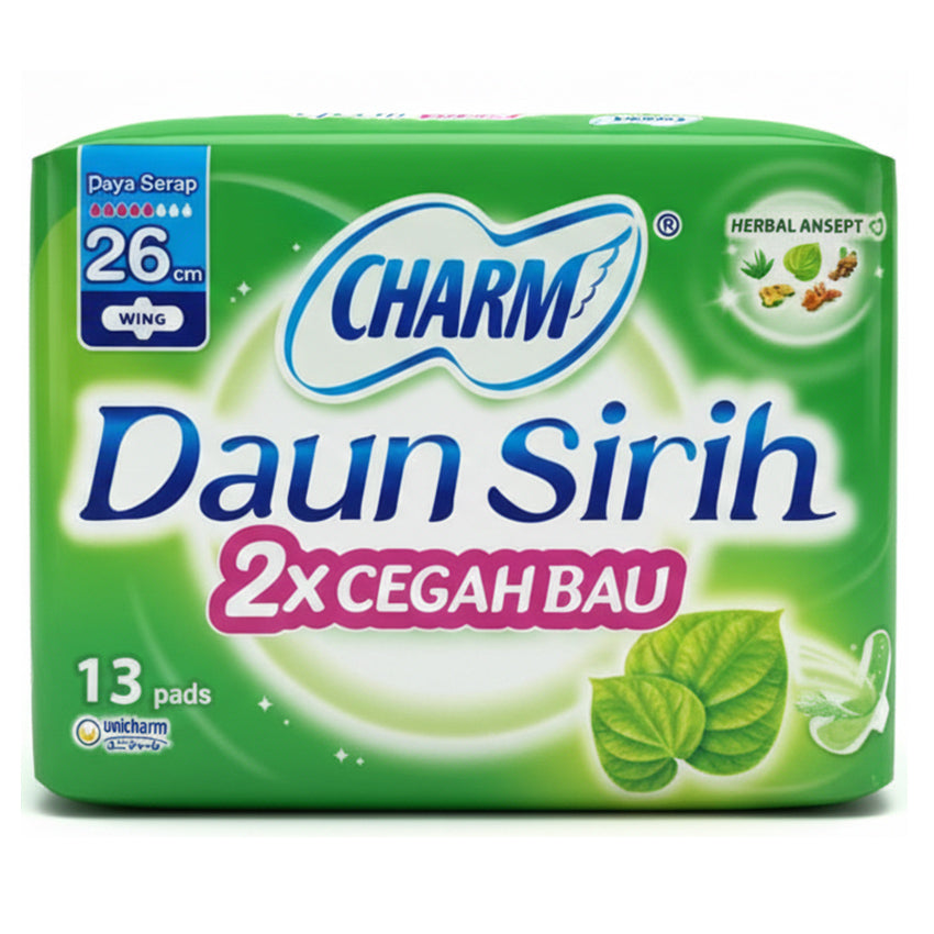 Gambar Charm Herbal Ansept Wing 26 cm - 13 Pads Perawatan Ms V