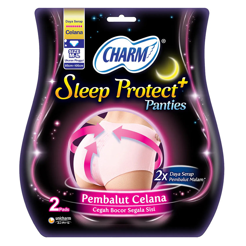 Charm Sleep Protect Pembalut Celana Size M-L - 2 Pcs