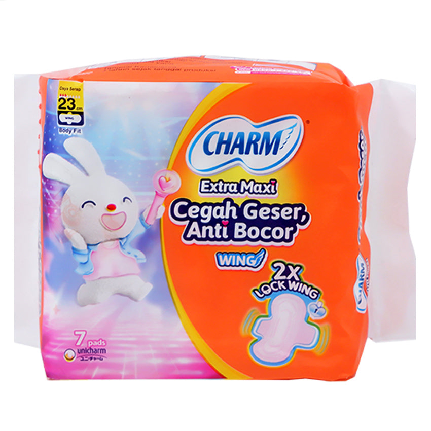 Charm Body Fit Extra Maxi Wing - 7 Pads