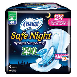 Gambar Charm Safe Night Wing 29cm - 9 Pads Perawatan Ms V