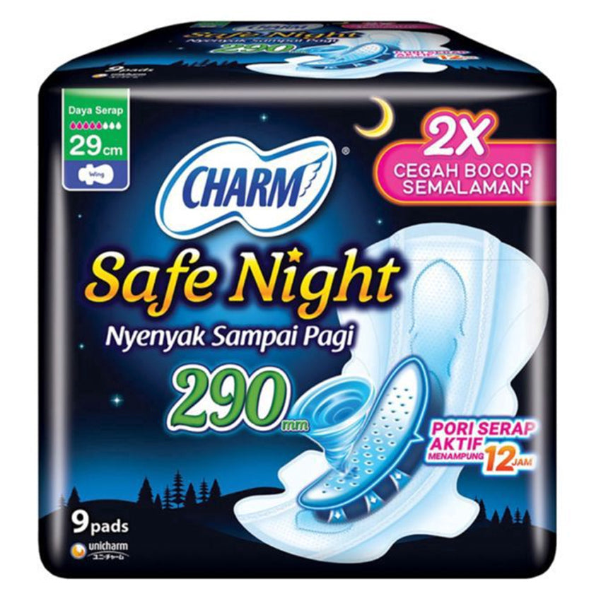 Charm Safe Night Wing 29cm - 9 Pads