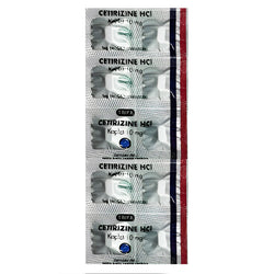 Gambar Cetirizine 10 mg Obat Pereda Alergi - 10 Tablet [Trifa] Obat