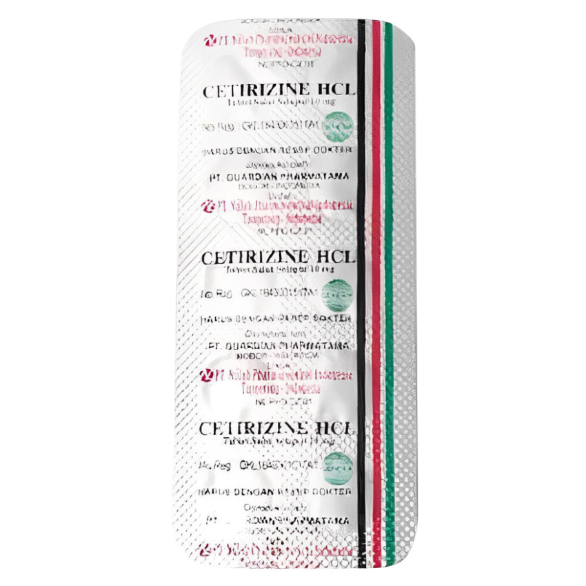 Cetirizine 10 mg Obat Pereda Alergi - 10 Tablet [Nulab]