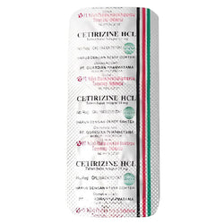Gambar Cetirizine 10 mg Obat Pereda Alergi - 10 Tablet [Nulab] Obat