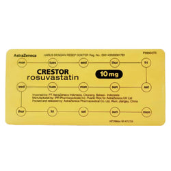 Gambar Crestor Rosuvastatin 10 mg Obat Hiperkolesterol - 15 Tablet [Astrazeneca] Obat