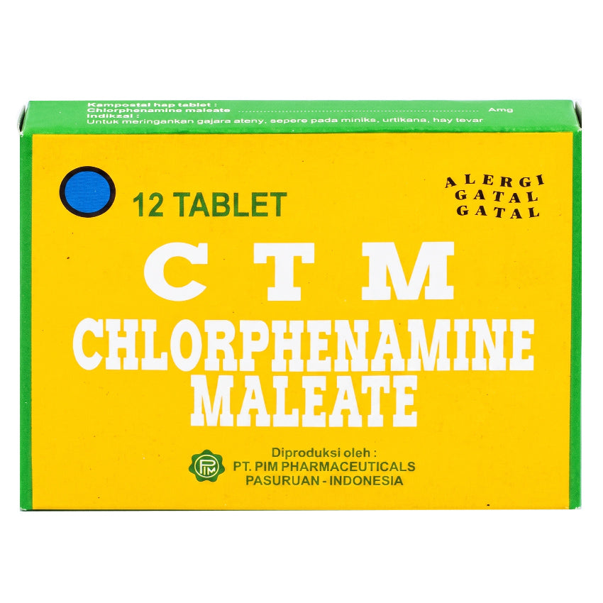 CTM 4mg Obat Pereda Alergi - 12 Tablet