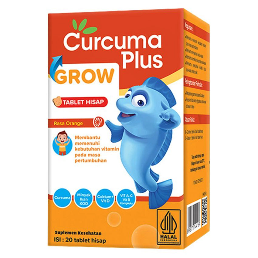Curcuma Plus Grow Rasa Jeruk - 20 Tablet