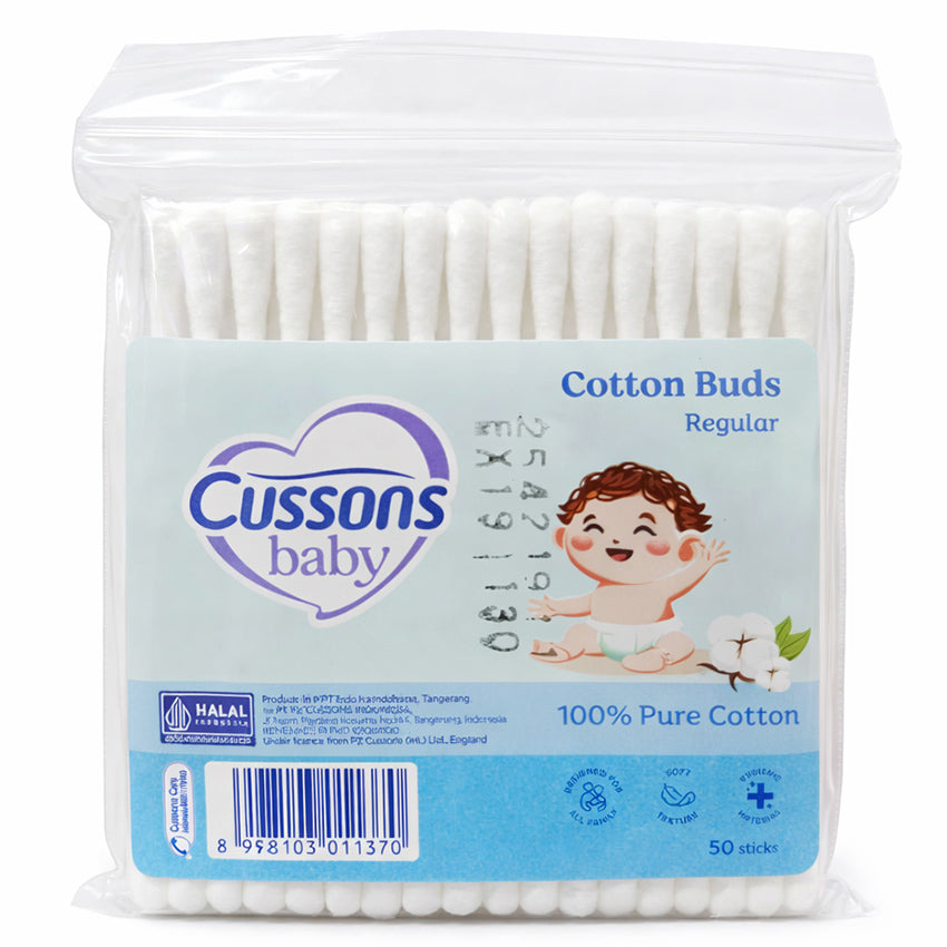 Gambar Cussons Baby Cotton Bud Reguler - 50 Pcs Perlengkapan Bayi & Anak