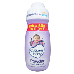 Gambar Cussons Baby Powder Fresh & Nourish Extra Fill - 200 gr Perlengkapan Bayi & Anak
