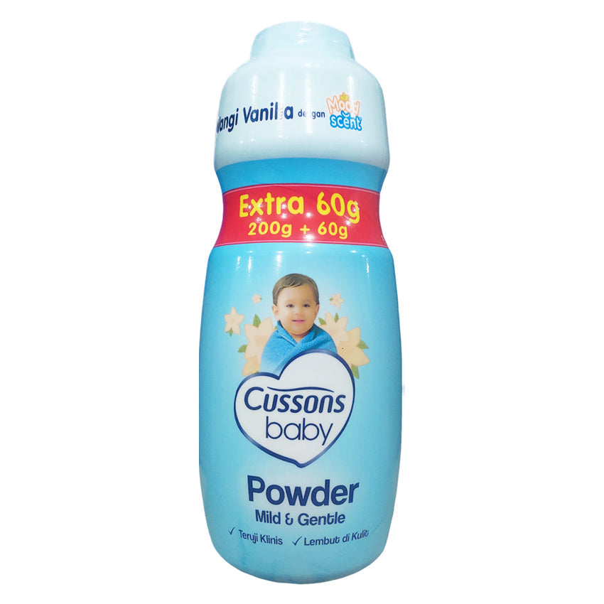 Cussons Baby Powder Mild & Gentle Extra Fill - 200+60 gr