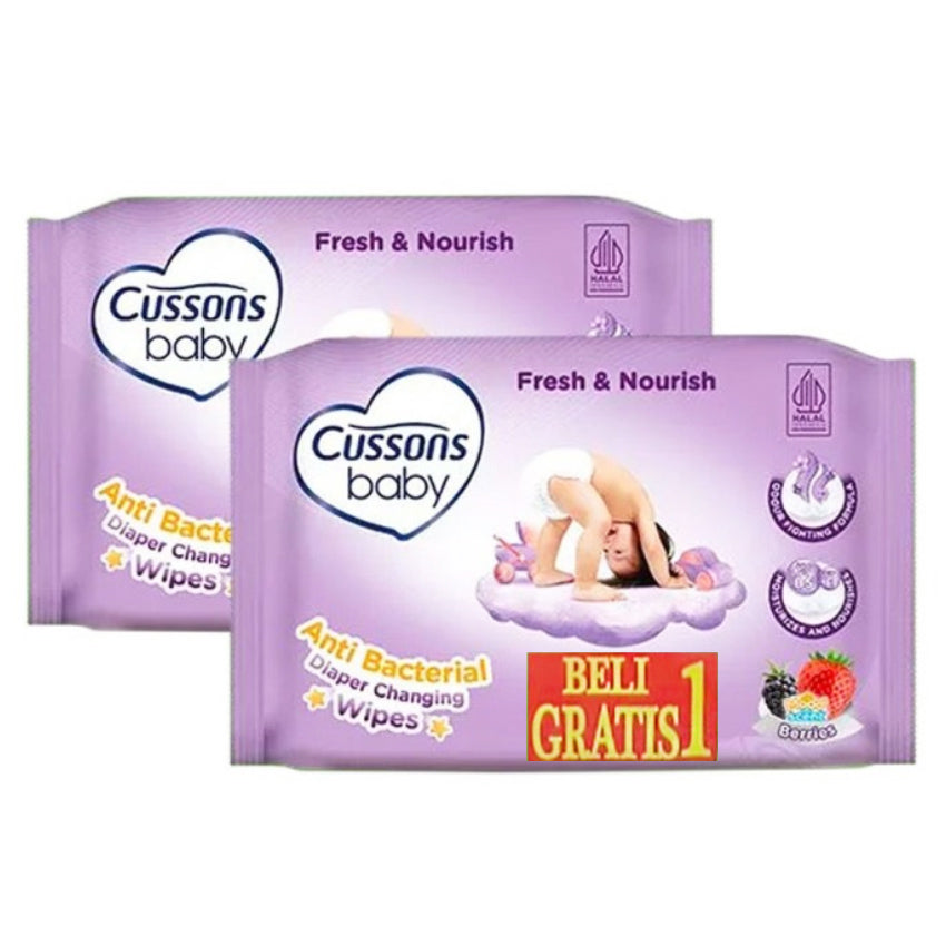 Cussons Baby Wipes Fresh & Nourish - 50+50 Sheets
