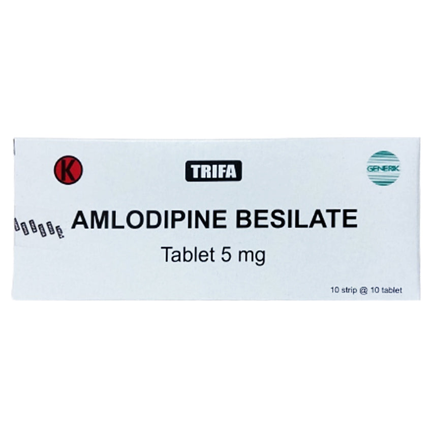 Amlodipine 5 mg Obat Hipertensi - 100 Tablet [TRL]