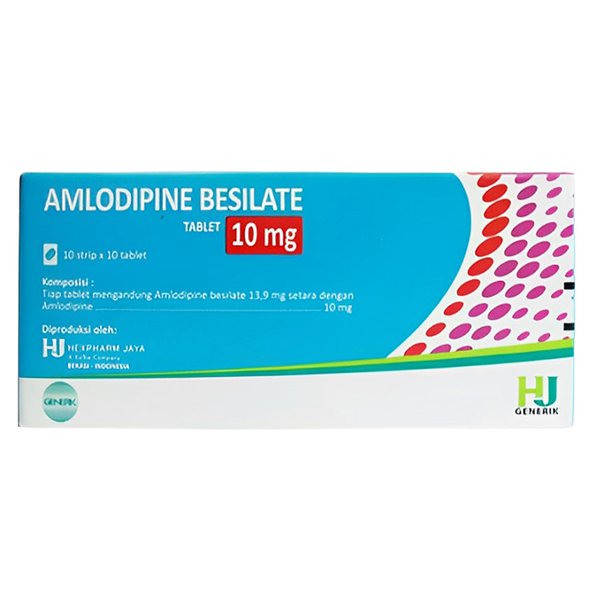 Gambar Amlodipine 10mg Obat Hipertensi - 100 Tablet [HJ] Jenis Obat-obatan
