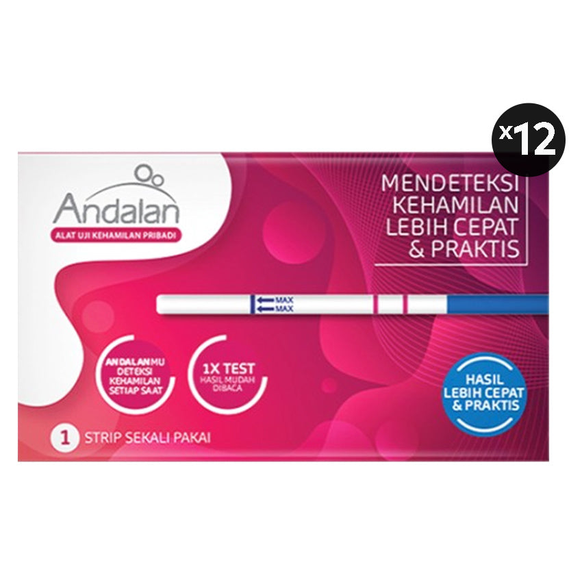Andalan Pregnancy Test Strip - 12 Pcs