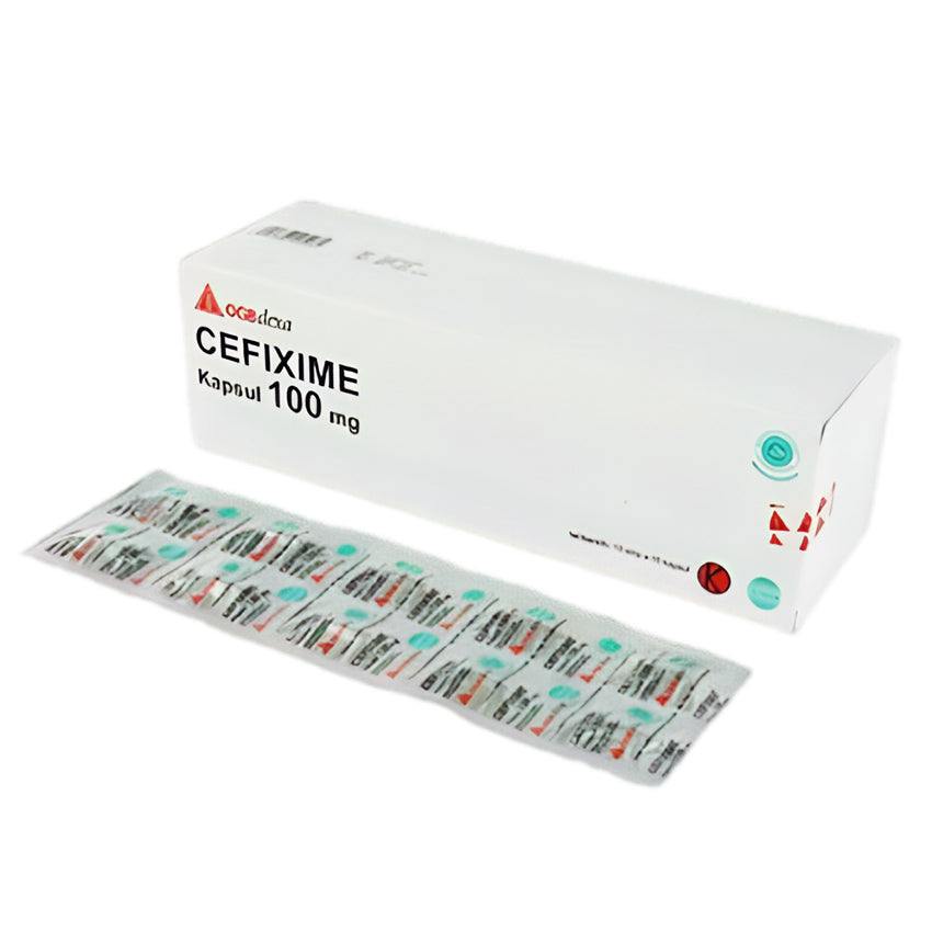 Gambar Cefixime Trihydrate Antibiotik 100 mg [DM] - 100 Kapsul Jenis Obat