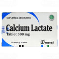 Calcium Lactate 500 mg Suplemen Kesehatan Tulang - 100 Tablet