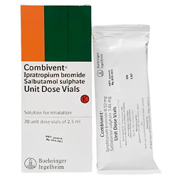 Gambar Combivent UDV Cairan Inhalasi 20 Vials @2,5mL Obat Asma - 1 Box Obat
