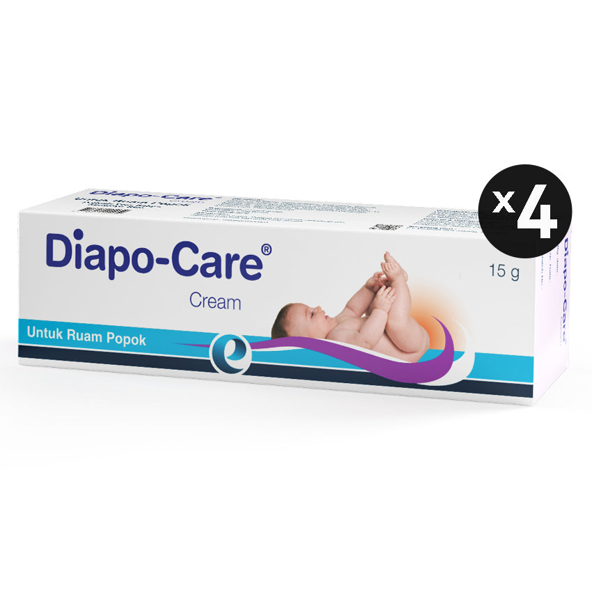 Paket Bundling - Diapo-Care Cream untuk Ruam Popok Bayi - 15 gr (4 Tube)
