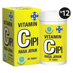 Gambar Ipi Vitamin C 45 Tablet (12 Botol) - Suplemen Kesehatan Suplemen Kesehatan