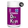 IPI Vitamin D3 + K2 25 Tablet (6 Botol) - Suplemen Kesehatan Tulang