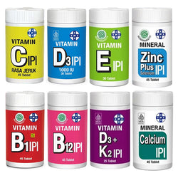Gambar Paket Vitamin Lengkap IPI (Isi 25-45 Tablet)- Paket Suplemen Harian untuk Imun, Energi, dan Kesehatan Tubuh Suplemen Kesehatan