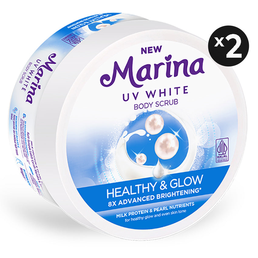 Marina Body Scrub Healthy Glow 185 ml (2 Pcs) - Scrub Tubuh