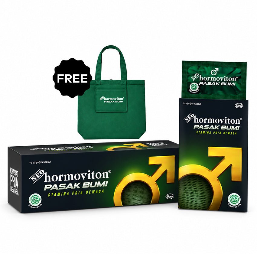 Special Package - NEO Hormoviton Pasak Bumi Sleeve - 50 Kapsul + Get Free Foldable Bag